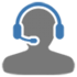 Icon Person mit Headset